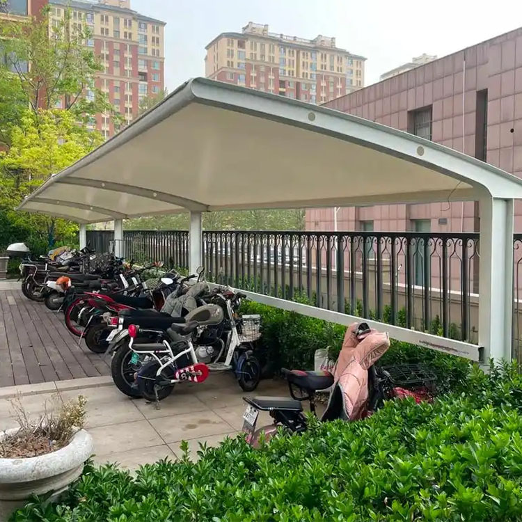 休宁县膜结构电动车棚